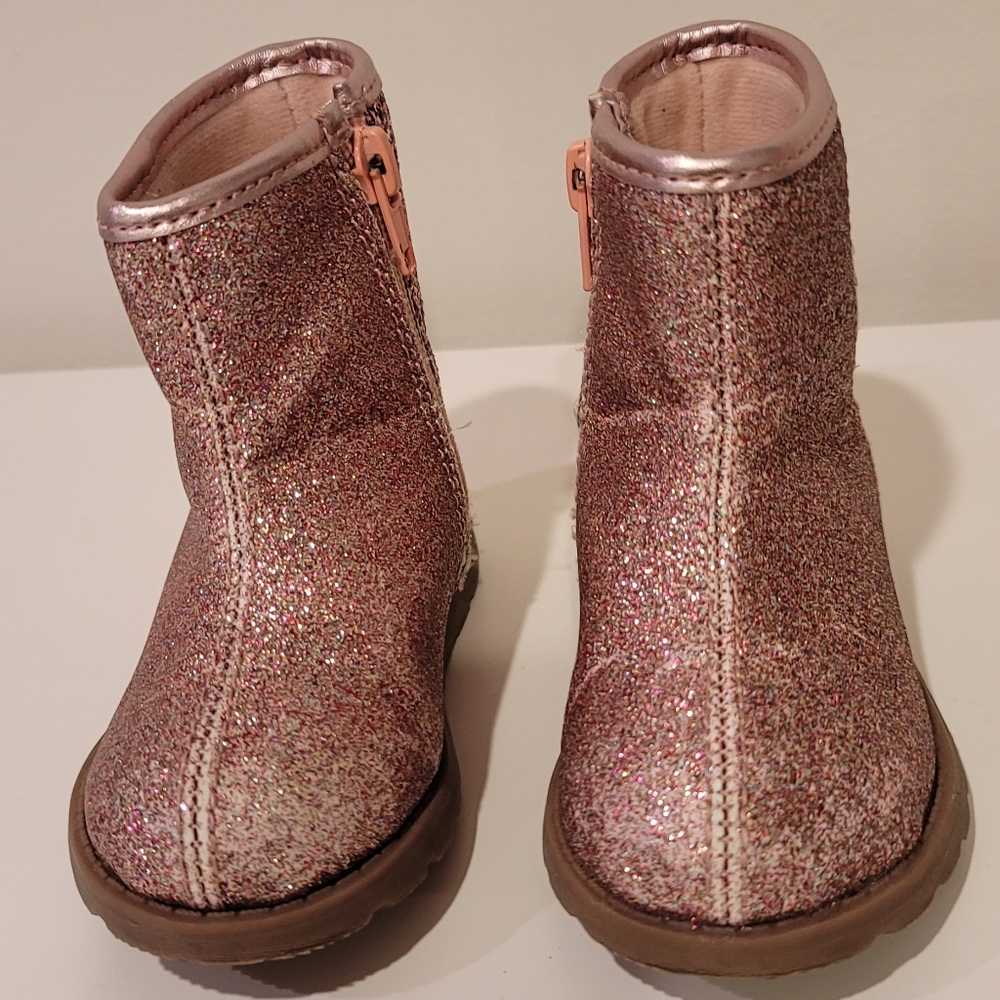 Dressy and sparkly toddler ankle boots